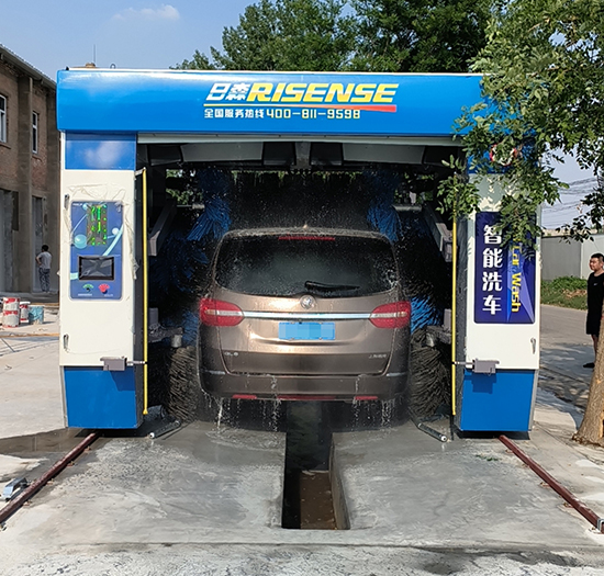 陕西修理厂安装日森智能洗车机