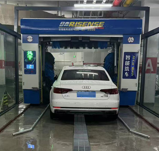 湖北小区安装日森智能洗车机