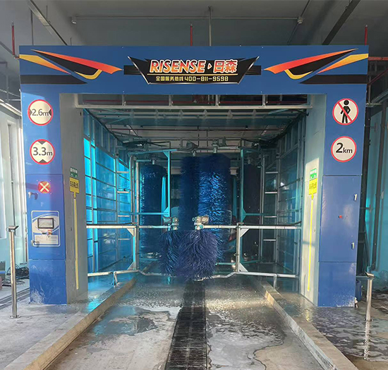 山西客运站安装日森通过式巴士洗车机