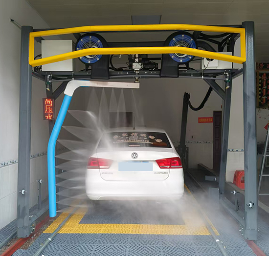 湖南宾馆安装日森新款无接触洗车机
